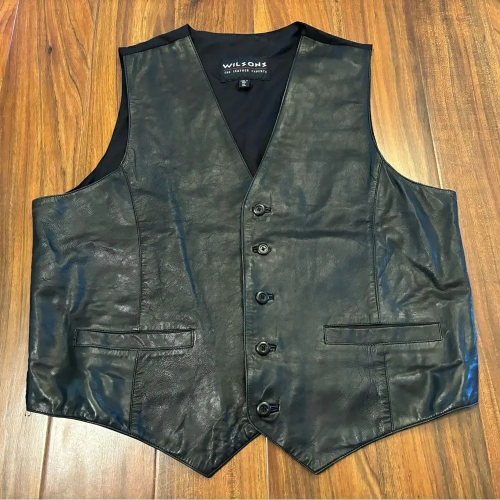 Wilson’s Black Genuine Leather Vest